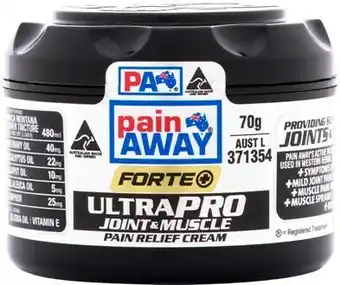Priceline Painaway Forte Ultra Pro Joint & Muscle Pain Relief Cream 70g offer