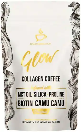 Priceline Beforeyouspeak Collagen Coffee Glow Original 6.5g 7 Pack offer