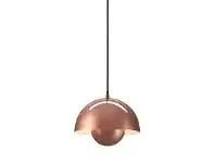 LivingStyles Replica Verner Panton Flowerpot Metal Pendant Light - Copper offer