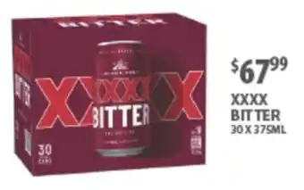 Star Liquor XXXX Bitter offer