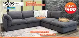 ComfortStyle Furniture & Bedding Cruz 4 Seater Lounge offer