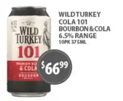 Star Liquor Wild Turkey 101 Bourbon & Cola offer