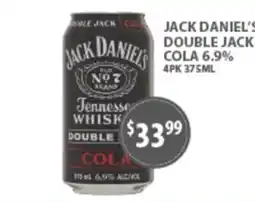 Star Liquor Jack Daniel's Double Jack Cola offer