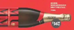 Star Liquor Mumm Marlborough Brut Prestige offer