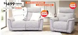 ComfortStyle Furniture & Bedding Harlow 2 Seater Lounge offer