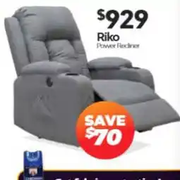 ComfortStyle Furniture & Bedding Riko power recliner offer