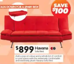 ComfortStyle Furniture & Bedding Havana Sofa Bed offer