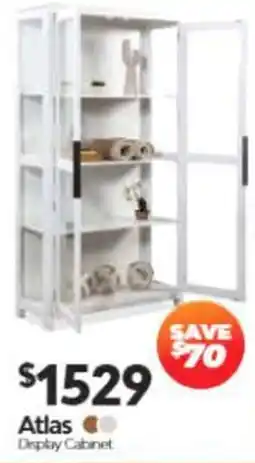 ComfortStyle Furniture & Bedding Atlas Display Cabinet offer