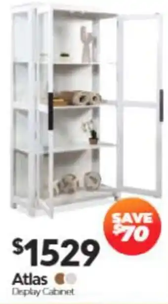 ComfortStyle Furniture & Bedding Atlas Display Cabinet offer