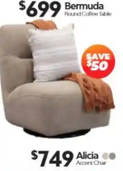 ComfortStyle Furniture & Bedding Bermuda Round Coffee Table offer