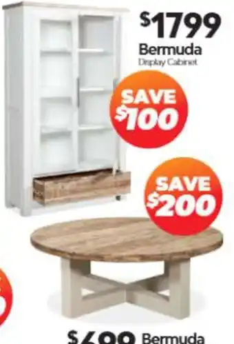 ComfortStyle Furniture & Bedding Bermuda Display Cabinet offer