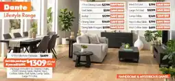 ComfortStyle Furniture & Bedding Dante Lifestyle Range offer