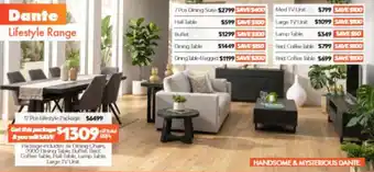 ComfortStyle Furniture & Bedding Dante Lifestyle Range offer