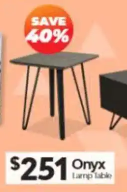 ComfortStyle Furniture & Bedding Onyx Lamp Table offer