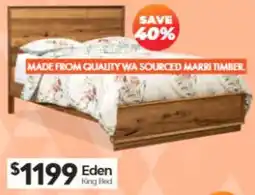 ComfortStyle Furniture & Bedding Eden King Bed offer