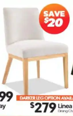 ComfortStyle Furniture & Bedding Linea Dining Chair offer