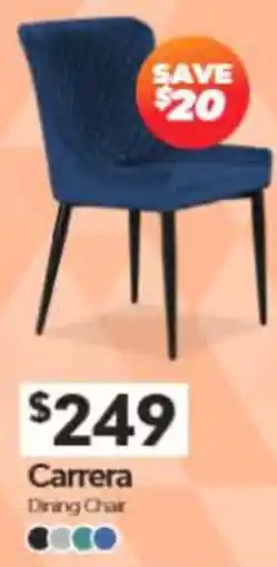 ComfortStyle Furniture & Bedding Carrera Dining Chair offer
