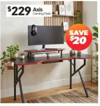 ComfortStyle Furniture & Bedding Axis Gaming Desk offer