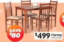 ComfortStyle Furniture & Bedding Harvey Dining Suite offer