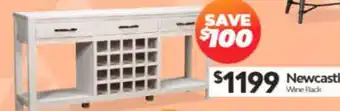ComfortStyle Furniture & Bedding Newcastle Wine Rack offer