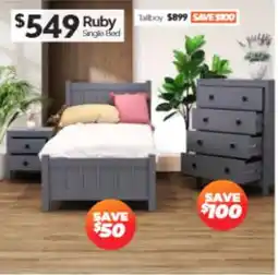 ComfortStyle Furniture & Bedding Ruby Single Bed offer