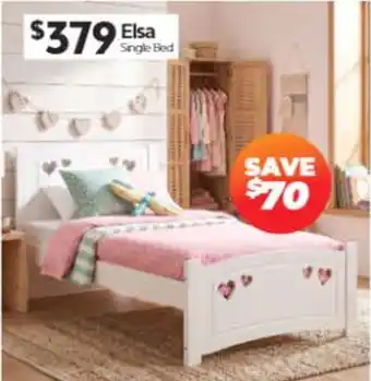 ComfortStyle Furniture & Bedding Elsa Single Bed offer