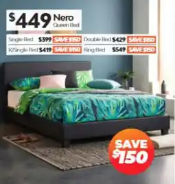 ComfortStyle Furniture & Bedding Nero Queen Bed offer
