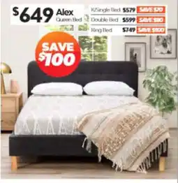 ComfortStyle Furniture & Bedding Alex Queen Bed offer