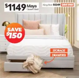ComfortStyle Furniture & Bedding Maya Queen Bed offer