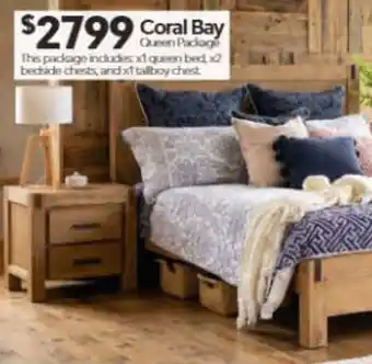 ComfortStyle Furniture & Bedding Coral Bay Queen Package offer