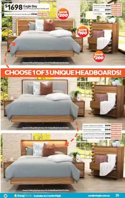 ComfortStyle Furniture & Bedding Eagle Bay Queen Bed offer