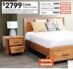 ComfortStyle Furniture & Bedding Cove Queen Package offer