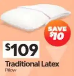 ComfortStyle Furniture & Bedding Traditional Latex Pillow offer