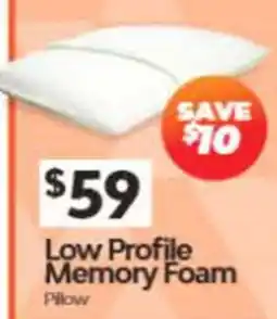 ComfortStyle Furniture & Bedding Low Profile Memory Foam Pillow offer