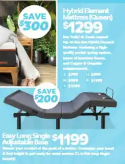 ComfortStyle Furniture & Bedding Hybrid Element Mattress Queen offer