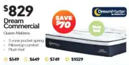 ComfortStyle Furniture & Bedding Dream Commercial Queen Mattress offer