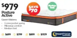 ComfortStyle Furniture & Bedding Posture Active Queen Mattress offer