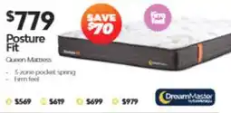 ComfortStyle Furniture & Bedding Posture Fit Queen Mattress by DreamMaster offer