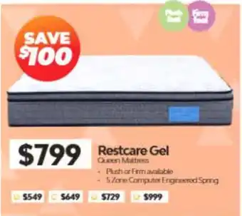 Restcare Gel Queen Mattress