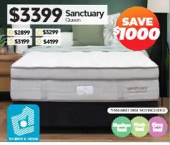 ComfortStyle Furniture & Bedding Sanctuary Queen offer