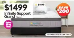 ComfortStyle Furniture & Bedding Infinite Support Grand Queen offer