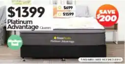 ComfortStyle Furniture & Bedding Sleep Studio Platinum Advantage Queen offer