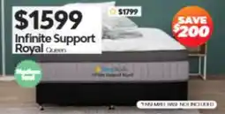 ComfortStyle Furniture & Bedding Infinite Support Royal Queen offer