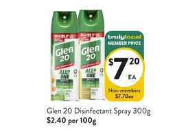 Foodworks Glen 20 Disinfectant Spray offer