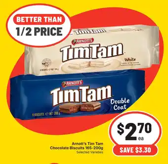 Supa Valu Arnott's Tim Tam Chocolate Biscuits offer