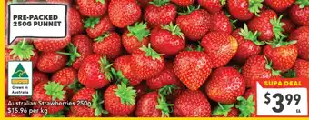 Supa Valu Australian Strawberries offer