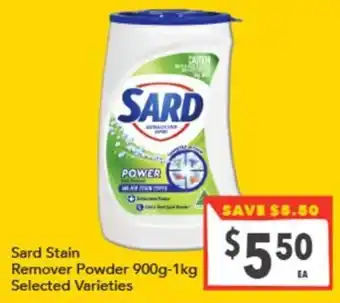 Supa Valu Sard Stain Remover Powder offer