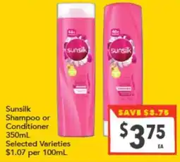 Supa Valu Sunsilk Shampoo or Conditioner offer