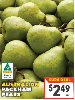Supa Valu Australian Packham Pears offer