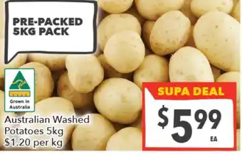 Supa Valu Australian Washed Potatoes offer